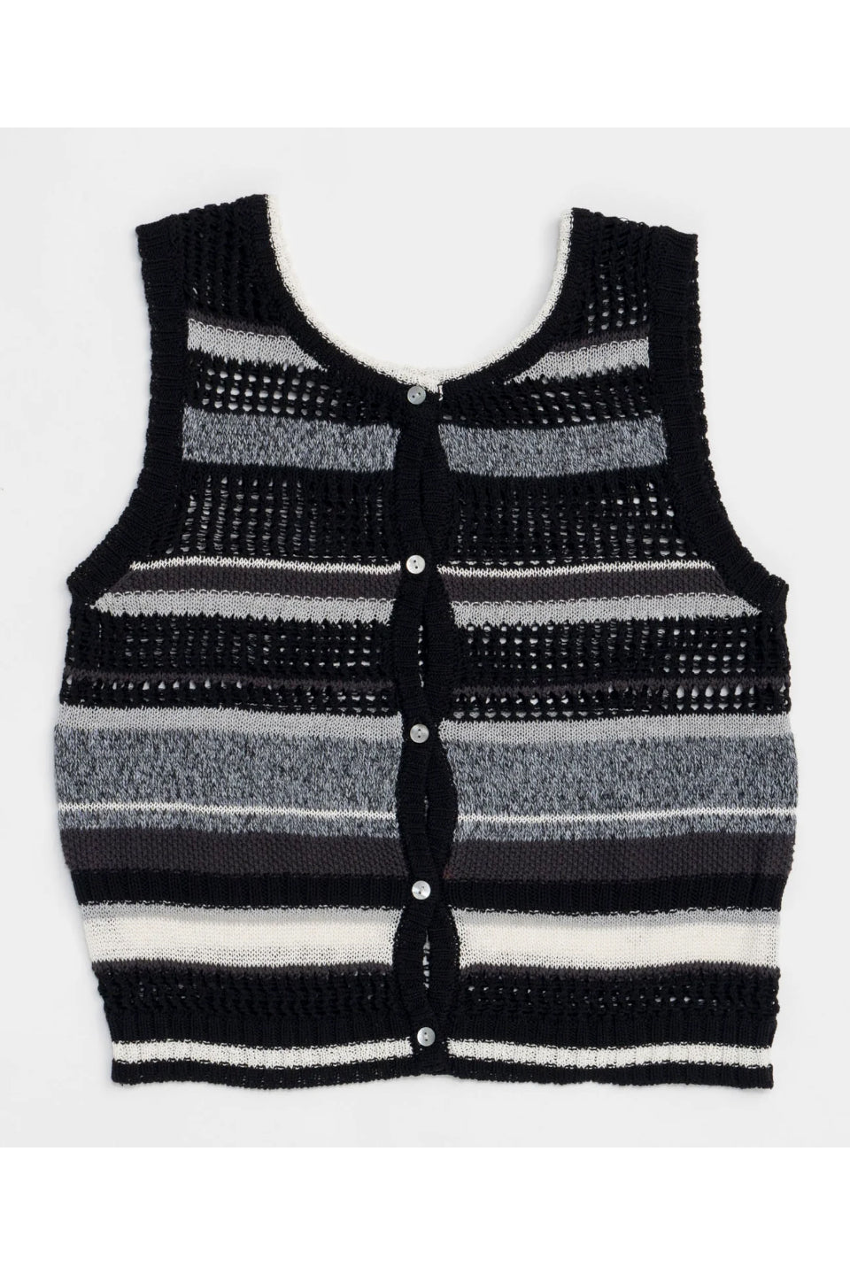 MAISON SPECIAL-2way Multi Border Tank Top-NOWALL
