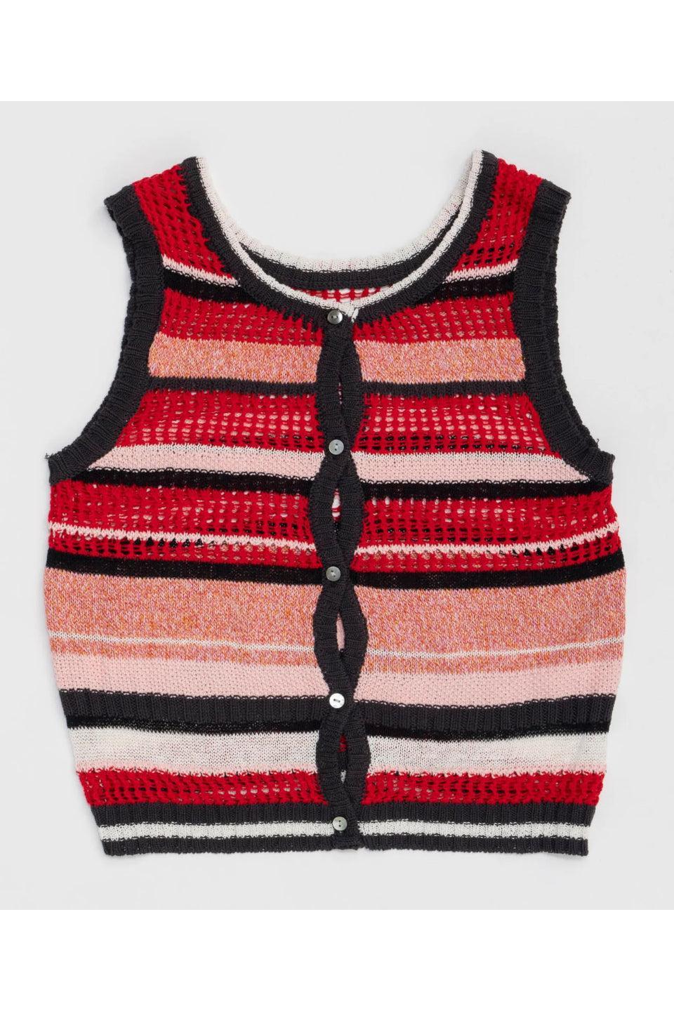 MAISON SPECIAL-2way Multi Border Tank Top-NOWALL