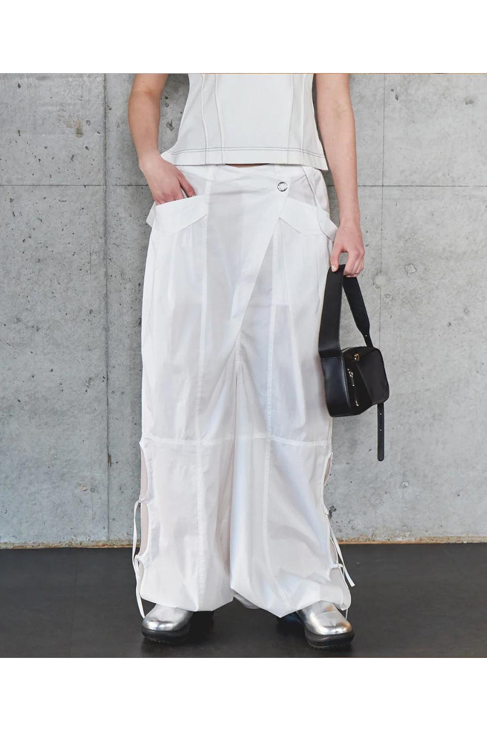 MAISON SPECIAL-2way Suspender Parachute Pants-NOWALL
