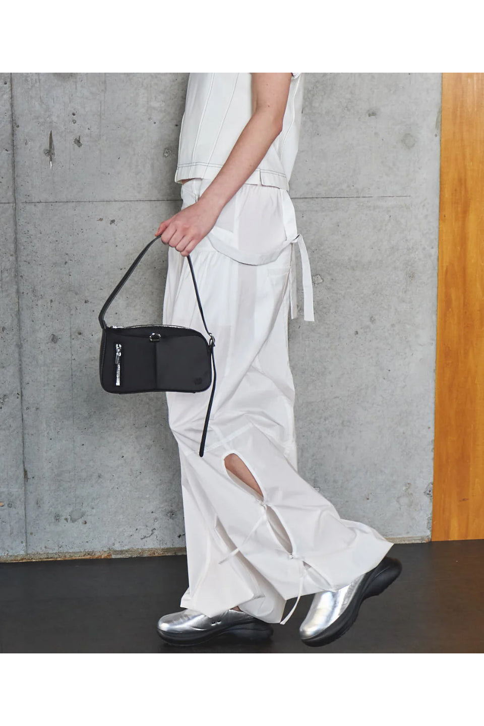 MAISON SPECIAL-2way Suspender Parachute Pants-NOWALL