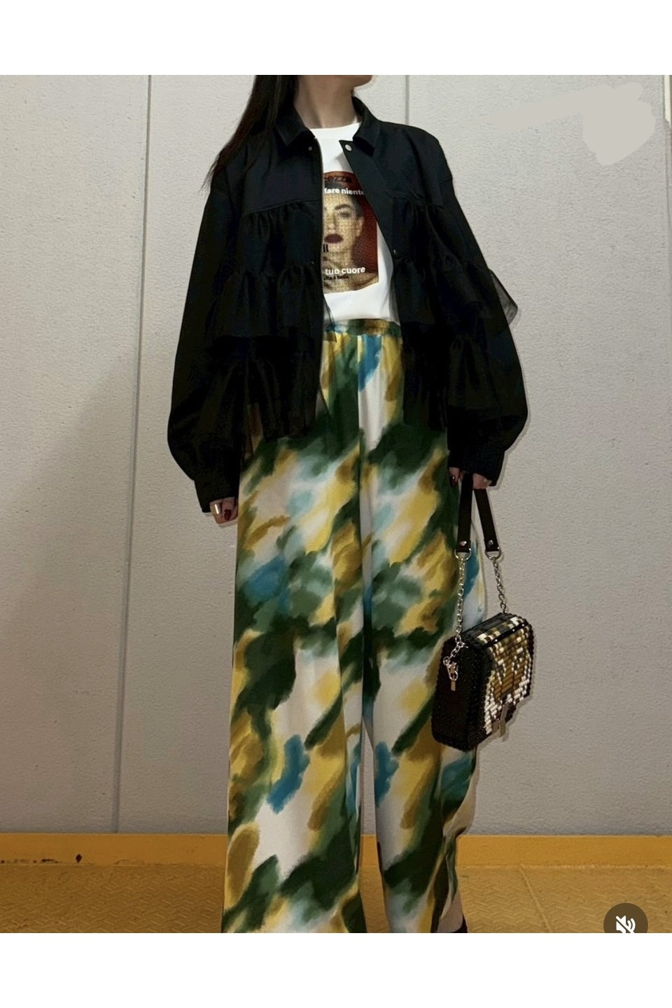 MICALLE MICALLE-Art Print Easy Pants-NOWALL