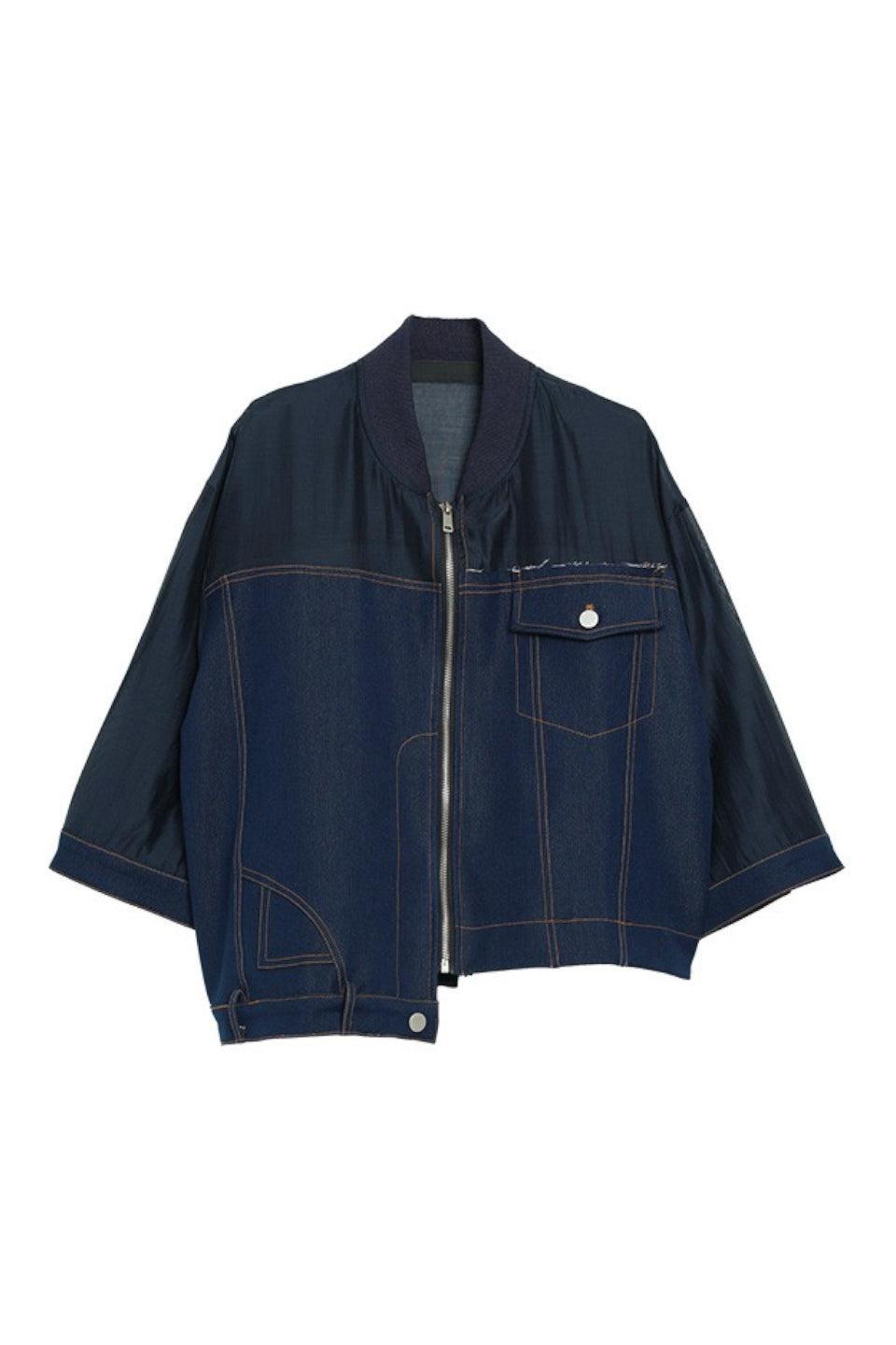 MICALLE MICALLE-Asymmetrical Design Jacket-NOWALL
