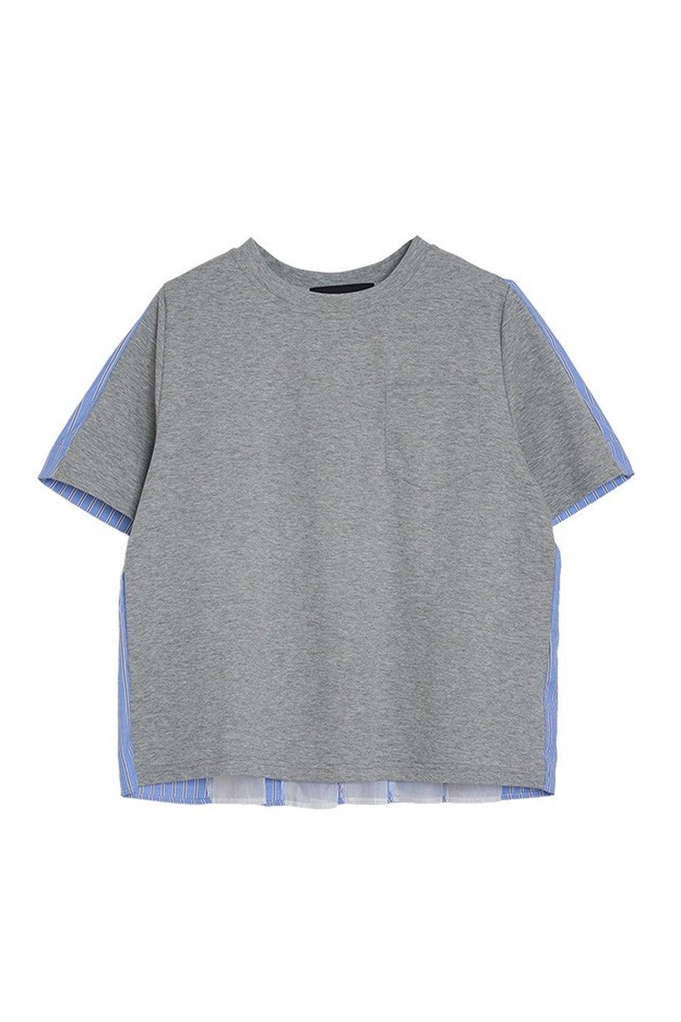 MICALLE MICALLE-Back Pleat Docking Tee-NOWALL