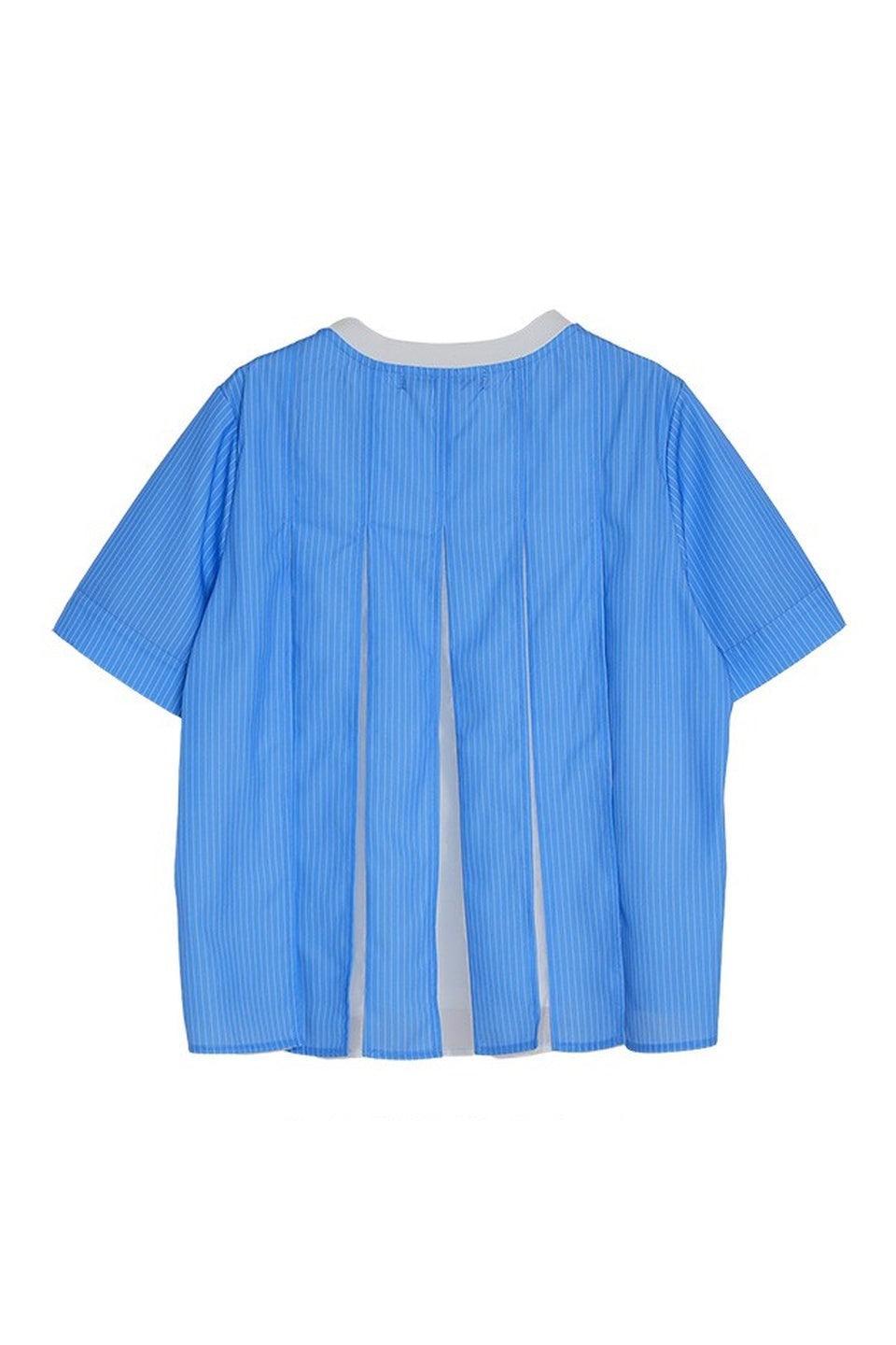 MICALLE MICALLE-Back Pleat Docking Tee-NOWALL