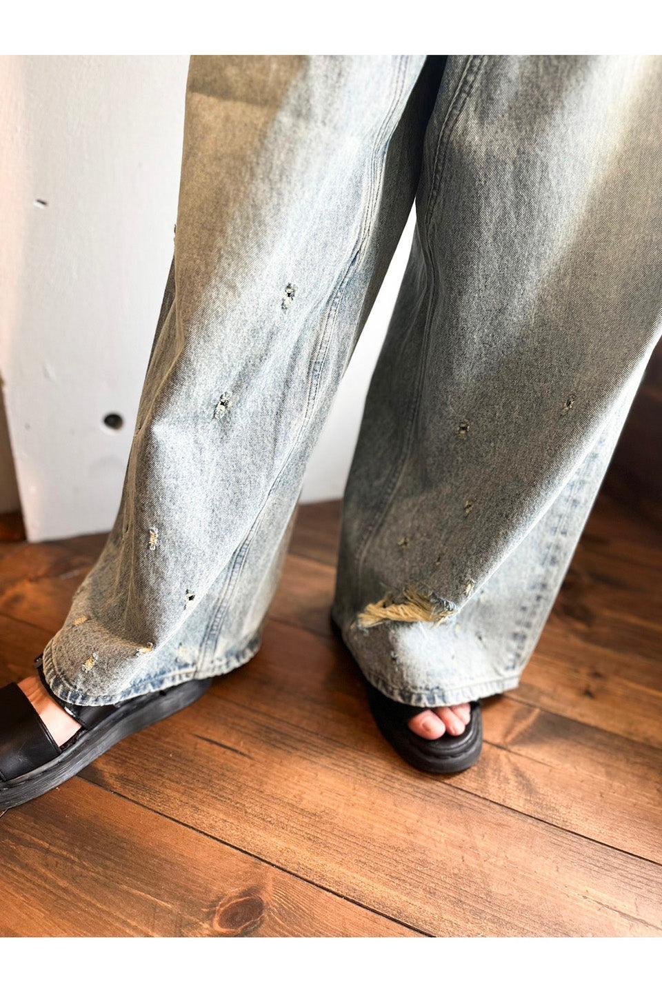 MAISON SPECIAL-Baggy Denim Pants-NOWALL