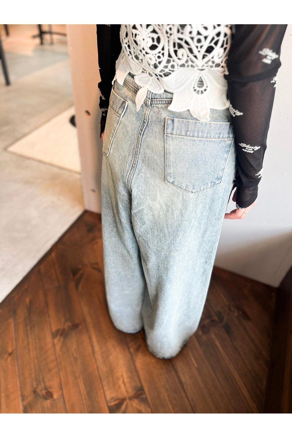 MAISON SPECIAL-Baggy Denim Pants-NOWALL