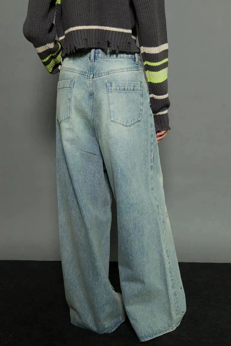MAISON SPECIAL-Baggy Denim Pants-NOWALL