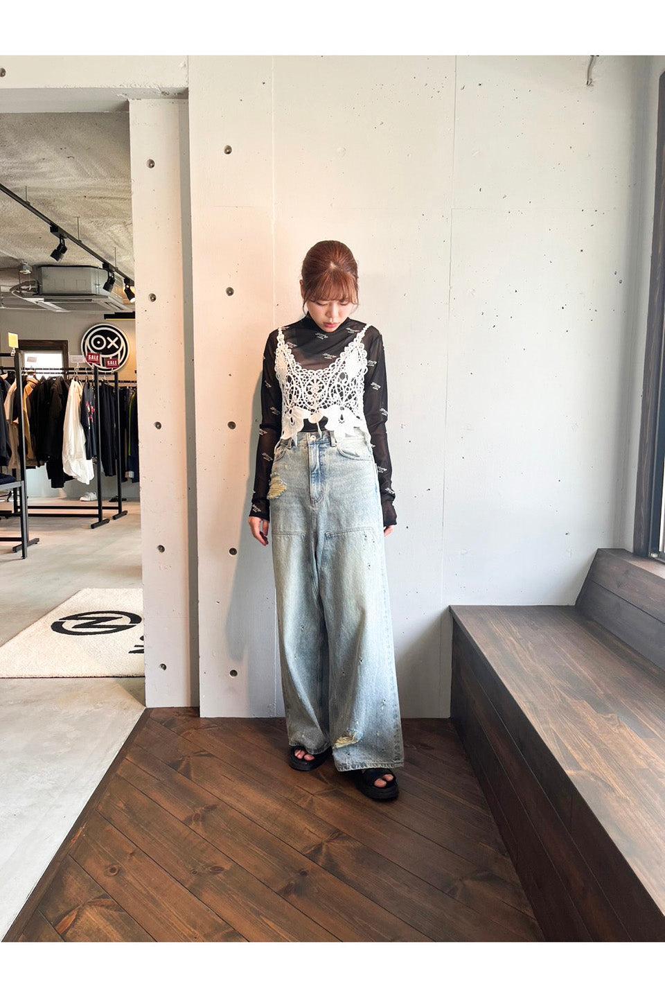 MAISON SPECIAL-Baggy Denim Pants-NOWALL