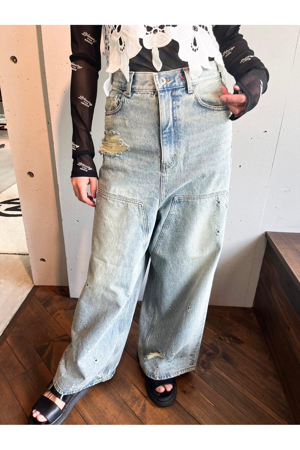 MAISON SPECIAL-Baggy Denim Pants-NOWALL