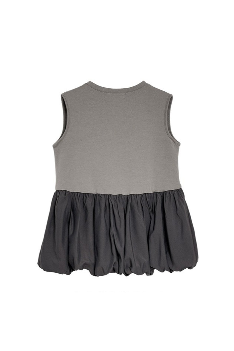 MICALLE MICALLE-Balloon Hem Peplum Tank-NOWALL