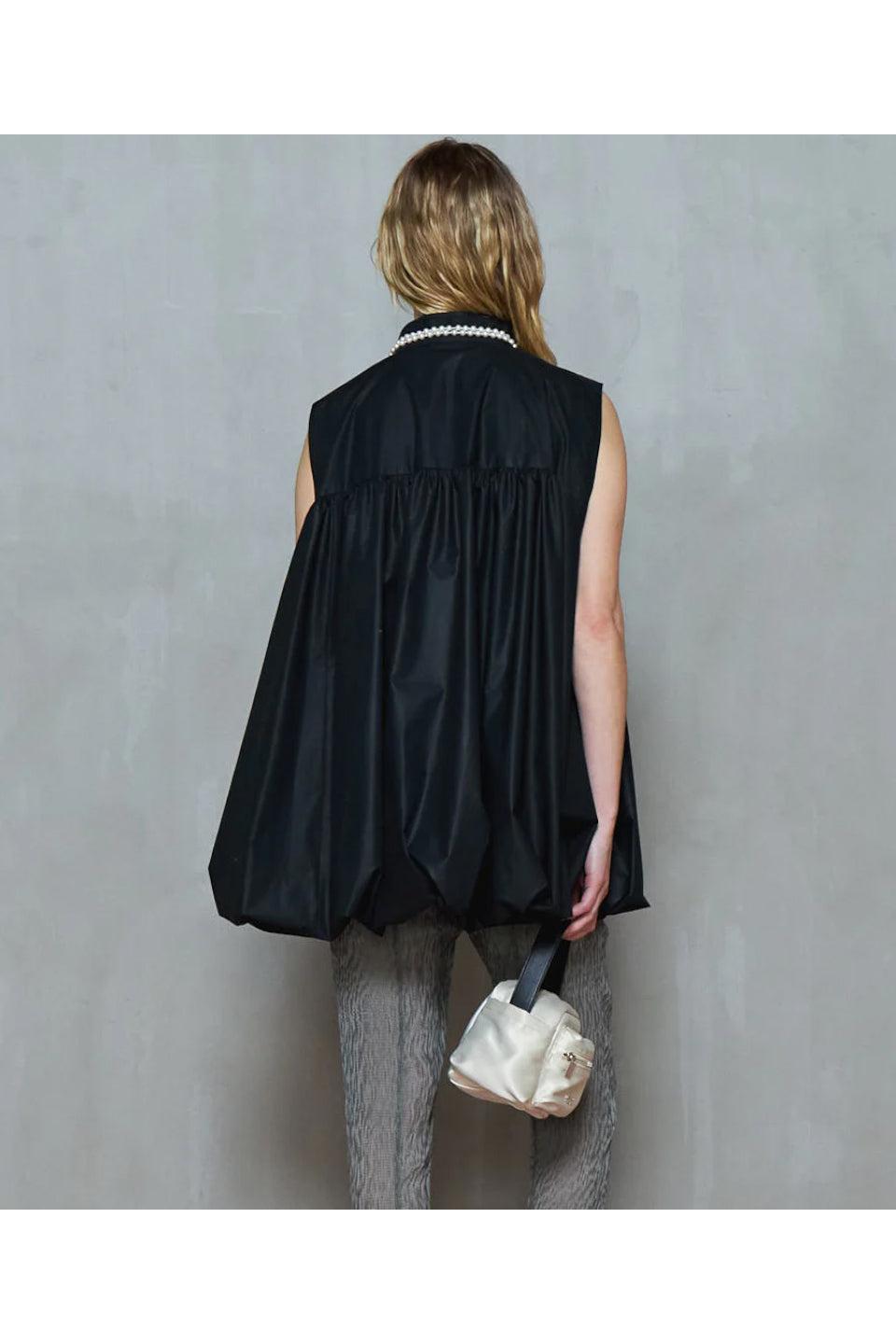MAISON SPECIAL-Balloon Silhouette Typewriter Tunic-NOWALL
