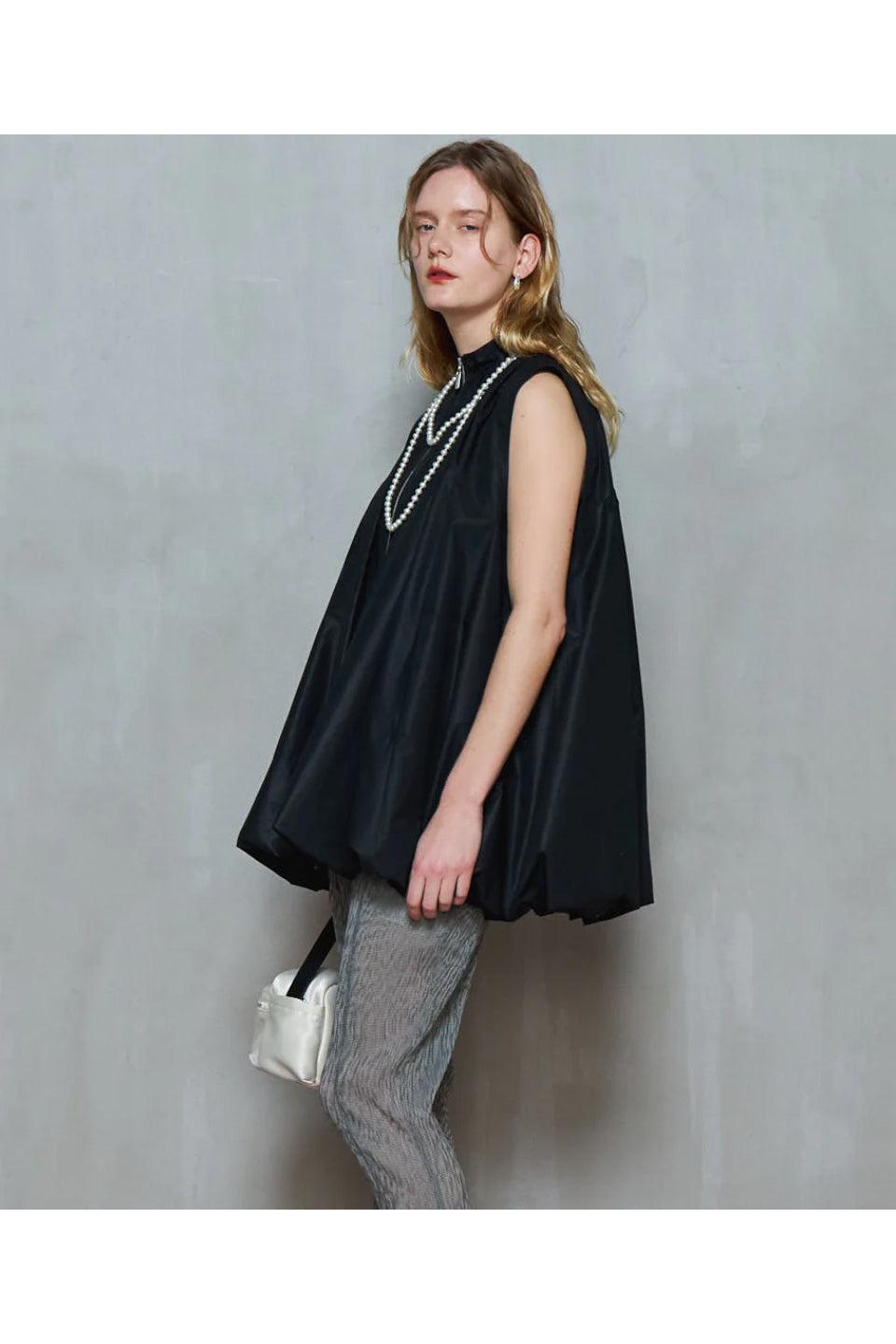 MAISON SPECIAL-Balloon Silhouette Typewriter Tunic-NOWALL