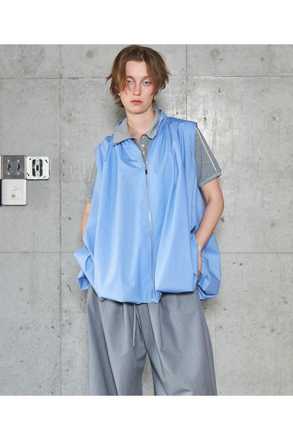 MAISON SPECIAL-Balloon Silhouette Typewriter Tunic-NOWALL