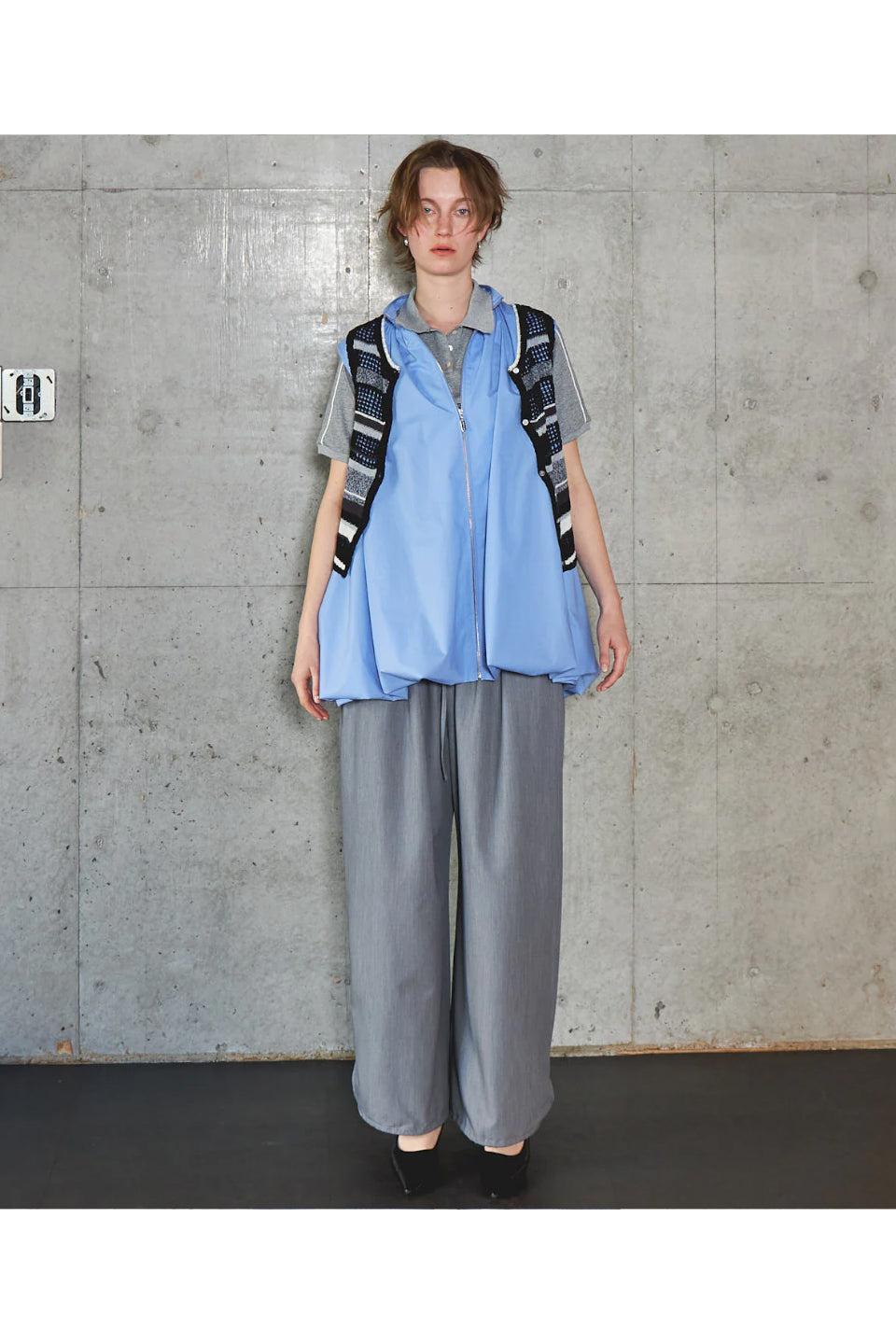 MAISON SPECIAL-Balloon Silhouette Typewriter Tunic-NOWALL