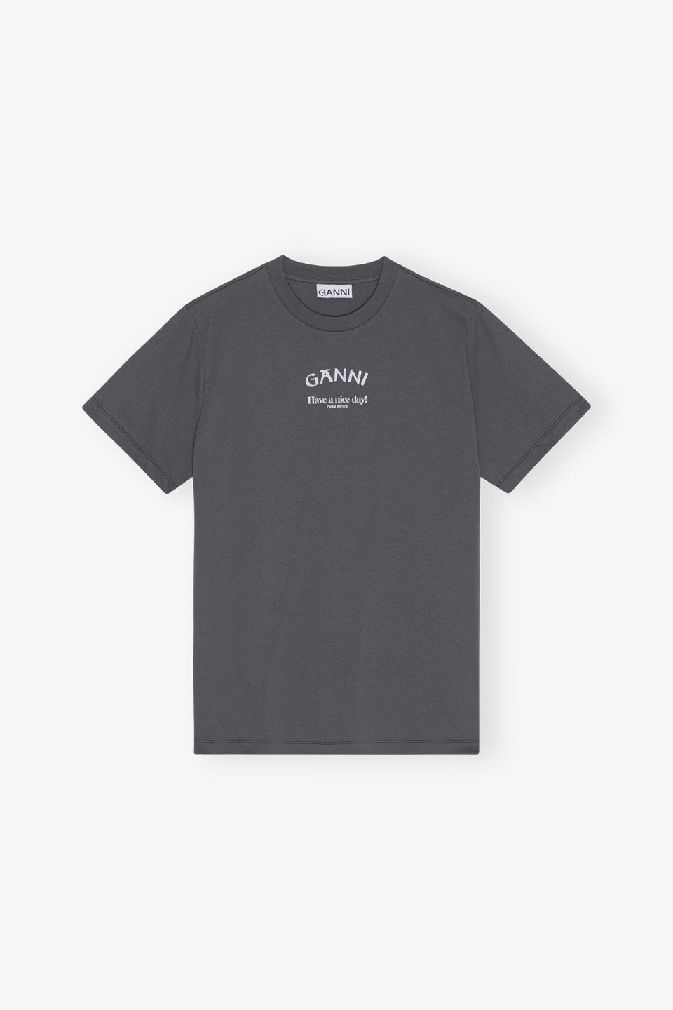 GANNI-Basic Jersey Ganni Relaxed T-shirt-NOWALL