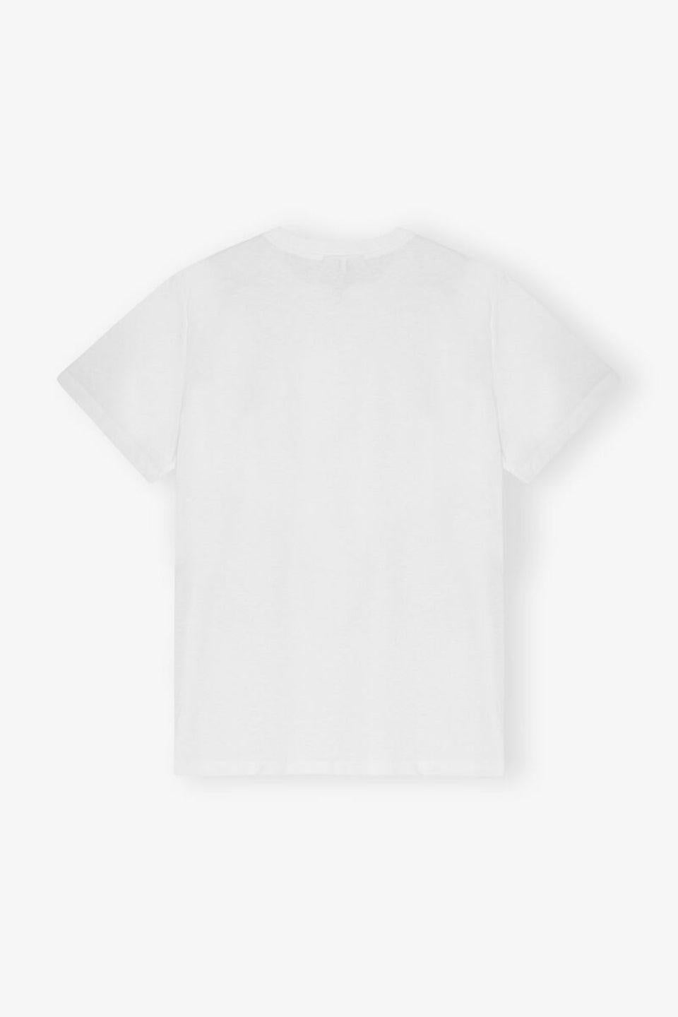 GANNI-Basic Jersey Tattoo Lace Relaxed T-shirt-NOWALL