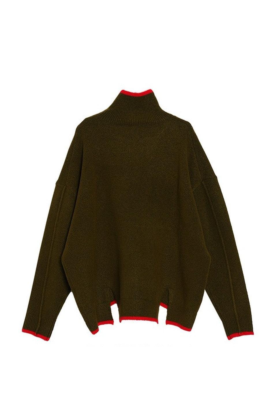 MICALLE MICALLE-Bi-Color Sweater-NOWALL