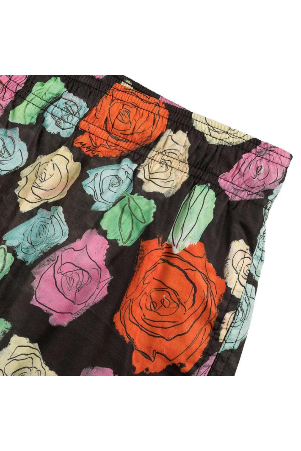 MARNI-Black Poplin Shorts with Orion Print-NOWALL