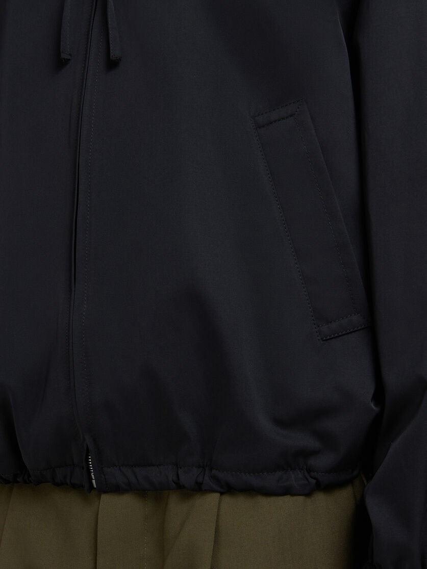 MARNI-Black Taffeta Jacket with Marni Mending-NOWALL