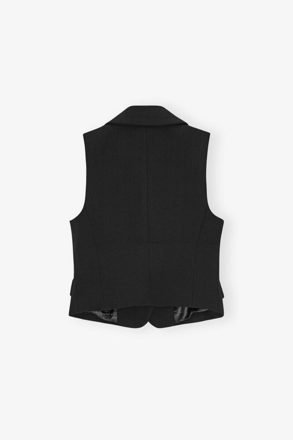 GANNI-Bonded Crepe Vest-NOWALL