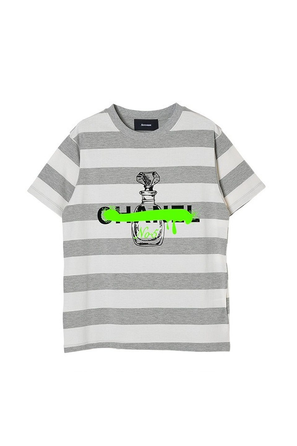 MICALLE MICALLE-Border Graphic Short Sleeve Tee-NOWALL