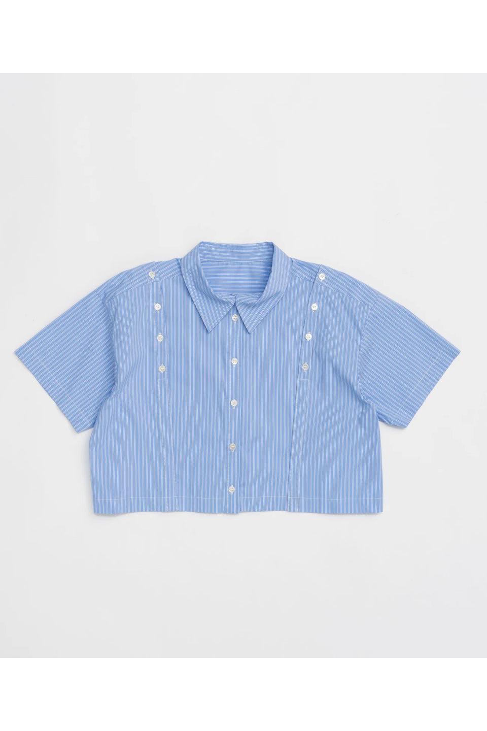 MAISON SPECIAL-Button Slit Short Shirt-NOWALL