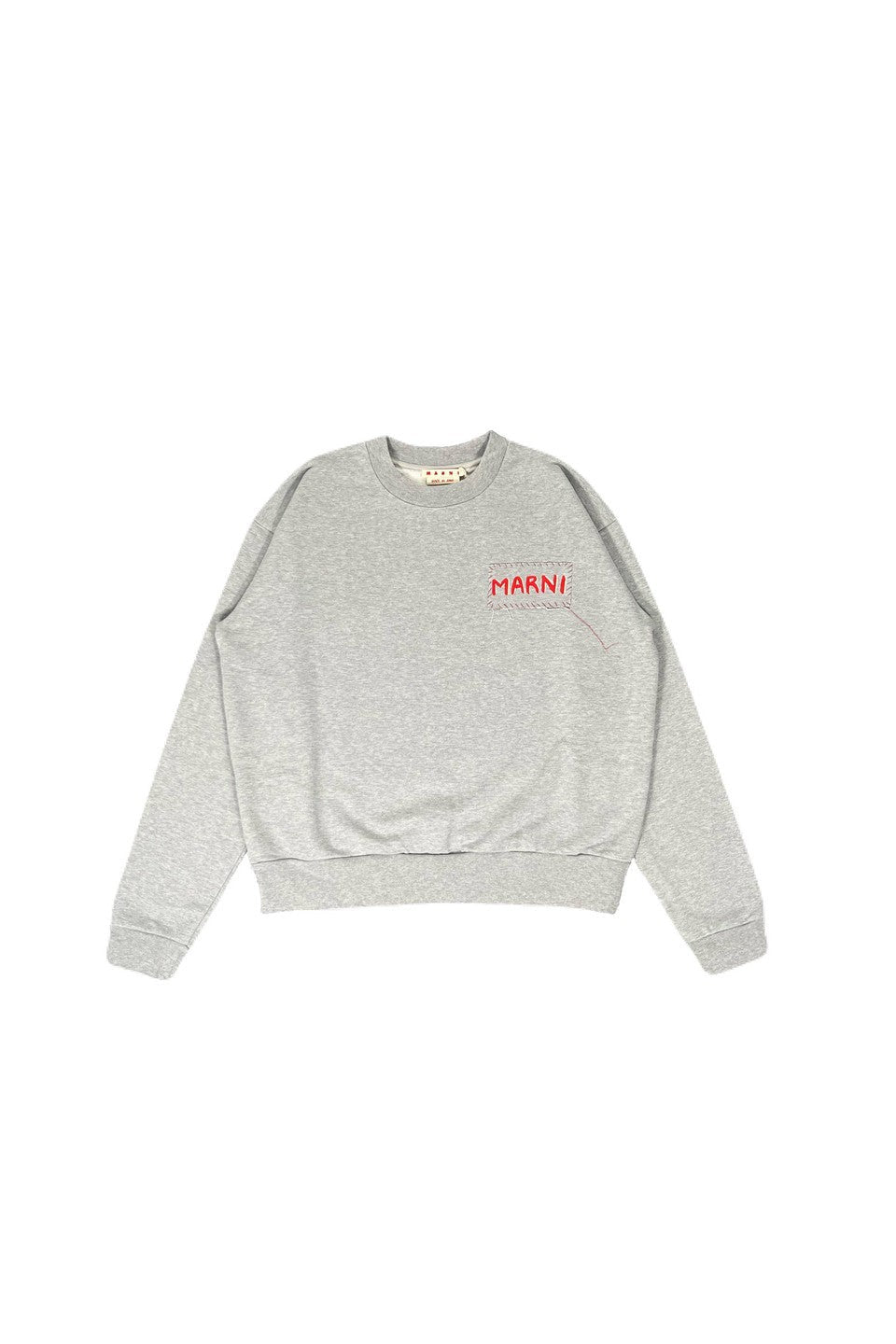 MARNI-CHEST LOGO CREW NECK SWEAT-NOWALL