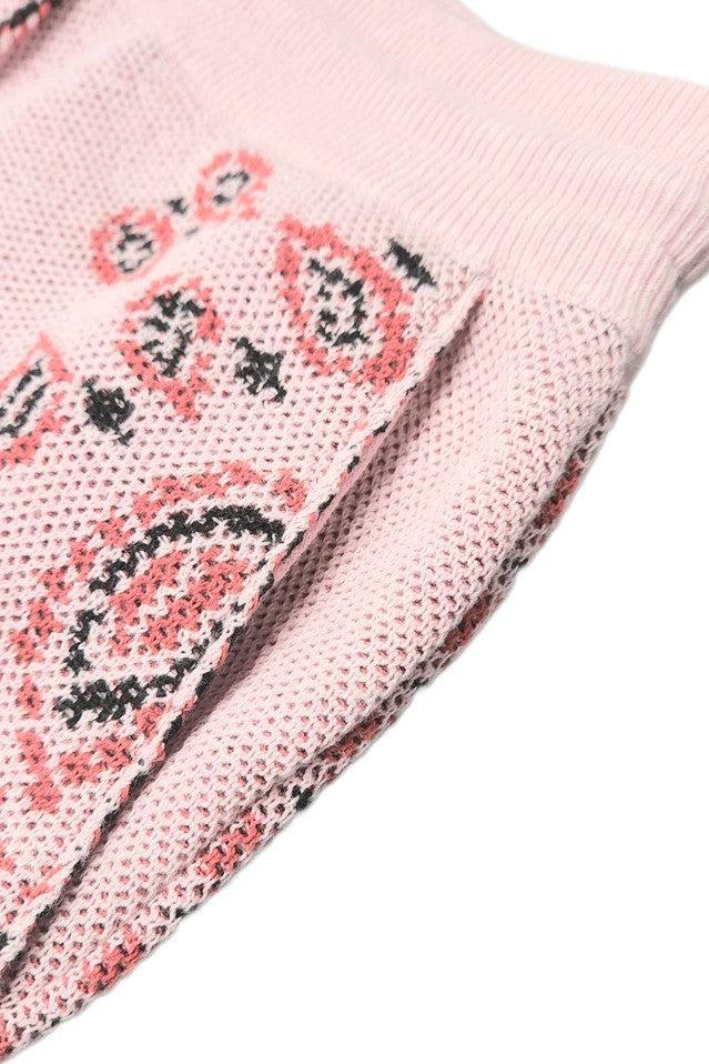 ALANUI-COTTON PIQUET BANDANA SHORTS-NOWALL