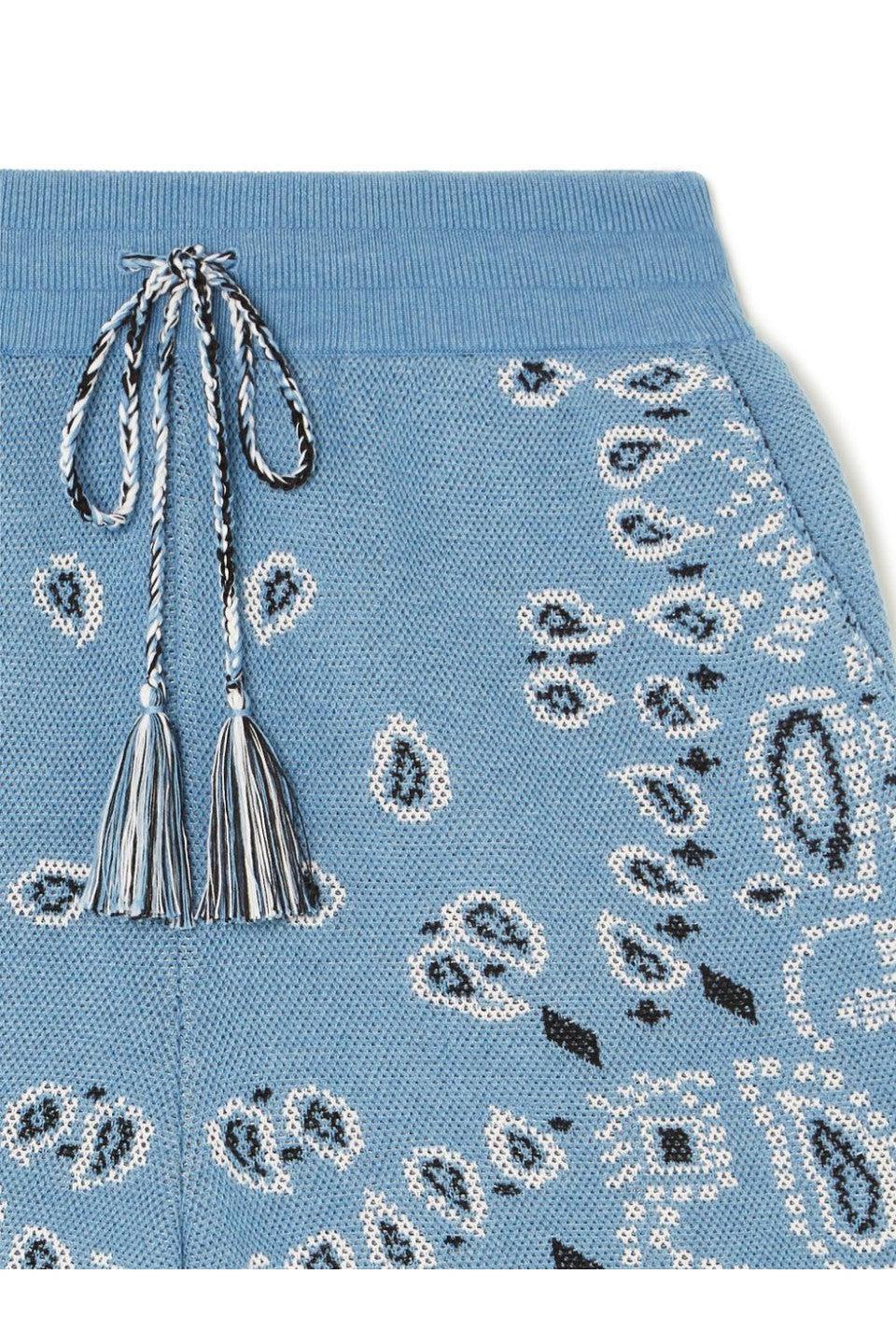 ALANUI-COTTON PIQUET BANDANA SHORTS-NOWALL