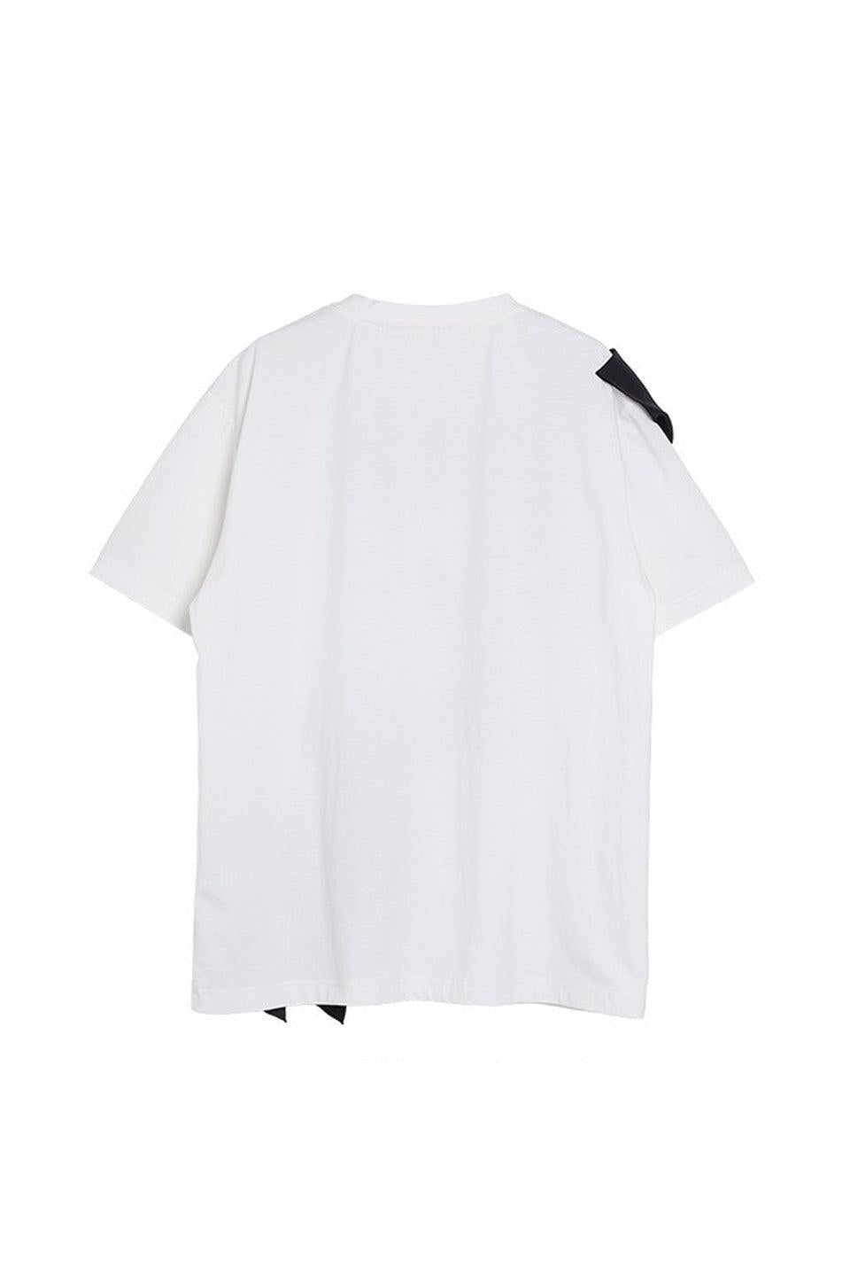 MICALLE MICALLE-Cascade Ribbon Tee-NOWALL