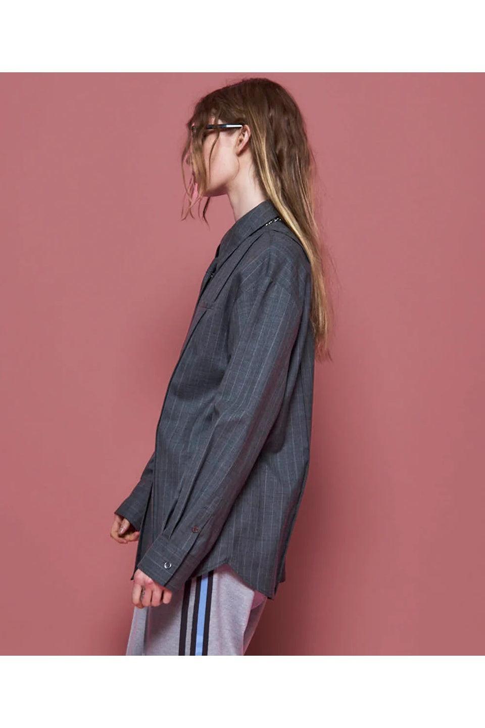 MAISON SPECIAL-Chain Tie Shirt-NOWALL