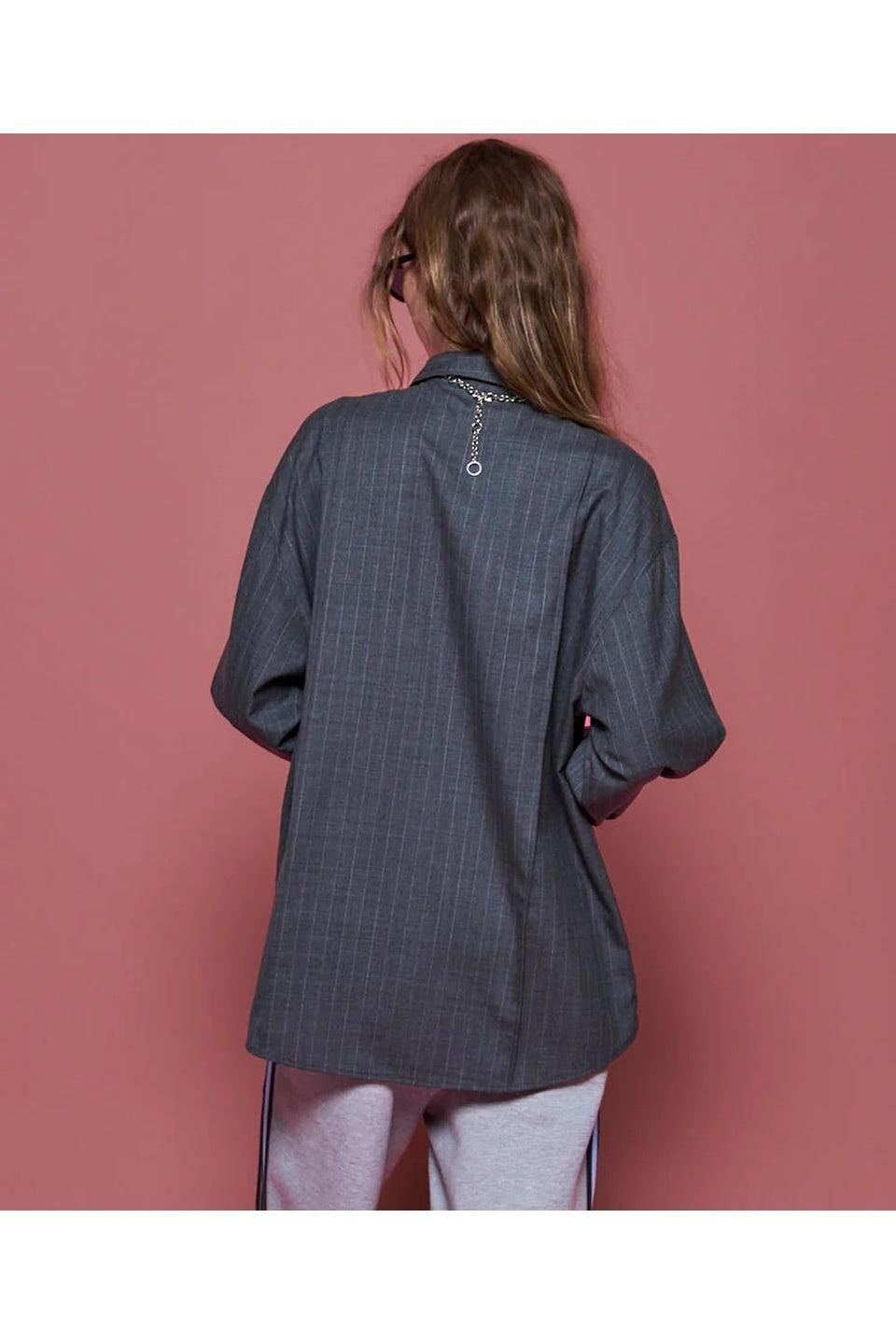 MAISON SPECIAL-Chain Tie Shirt-NOWALL