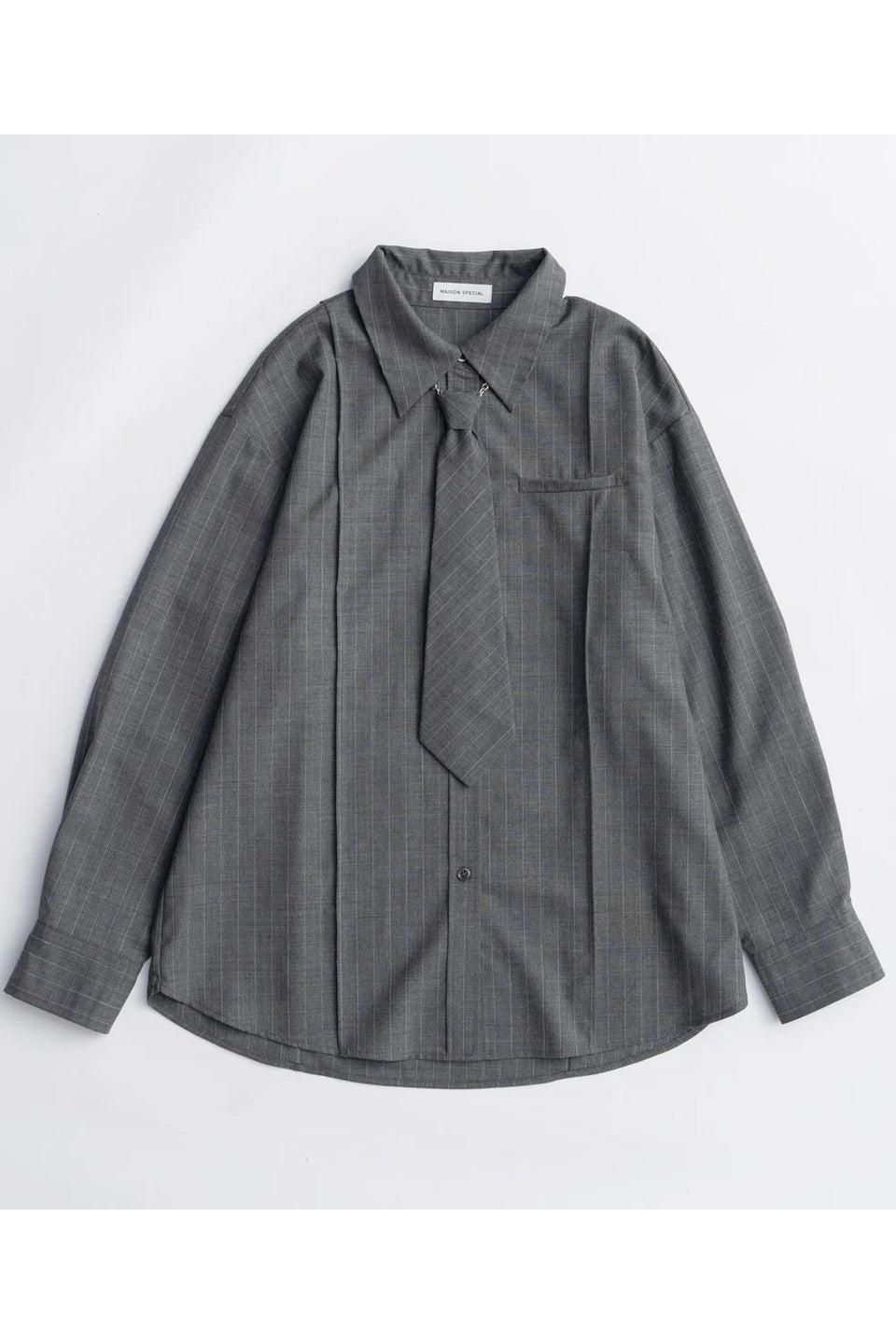 MAISON SPECIAL-Chain Tie Shirt-NOWALL