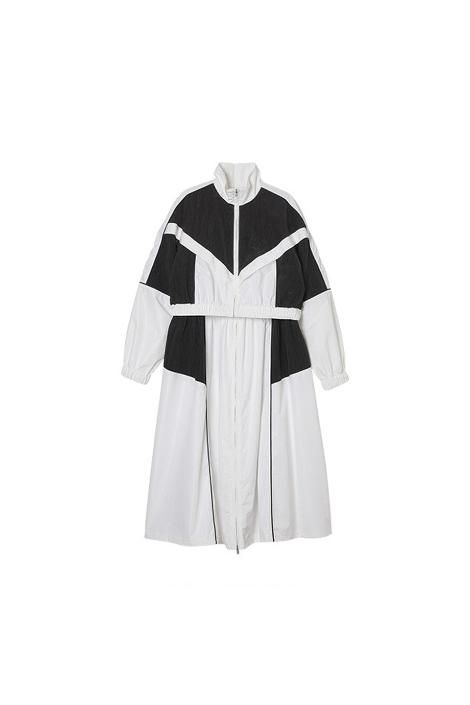 MICALLE MICALLE-Color Block Zip Dress-NOWALL