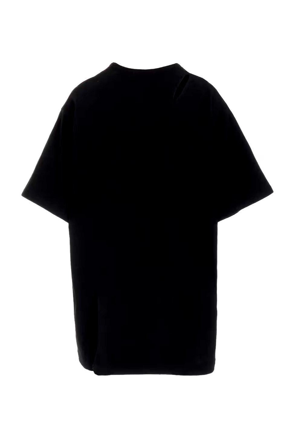Yohji Yamamoto POUR HOMME-Combed Single Jersey Slit Detail S Sleeve T-NOWALL