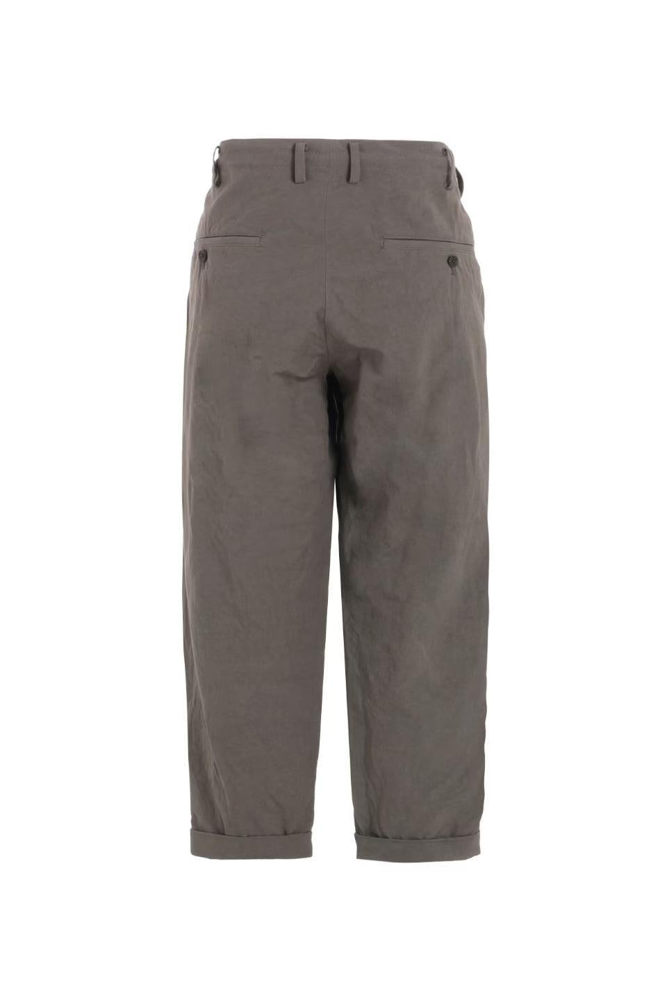 Y's for men-Cotton Poplin Pants With Waist Gathered-NOWALL