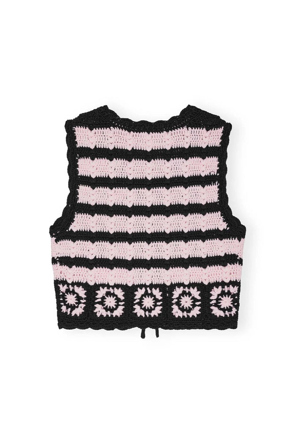 GANNI-Crocheted Organic Cotton Cardigan-NOWALL