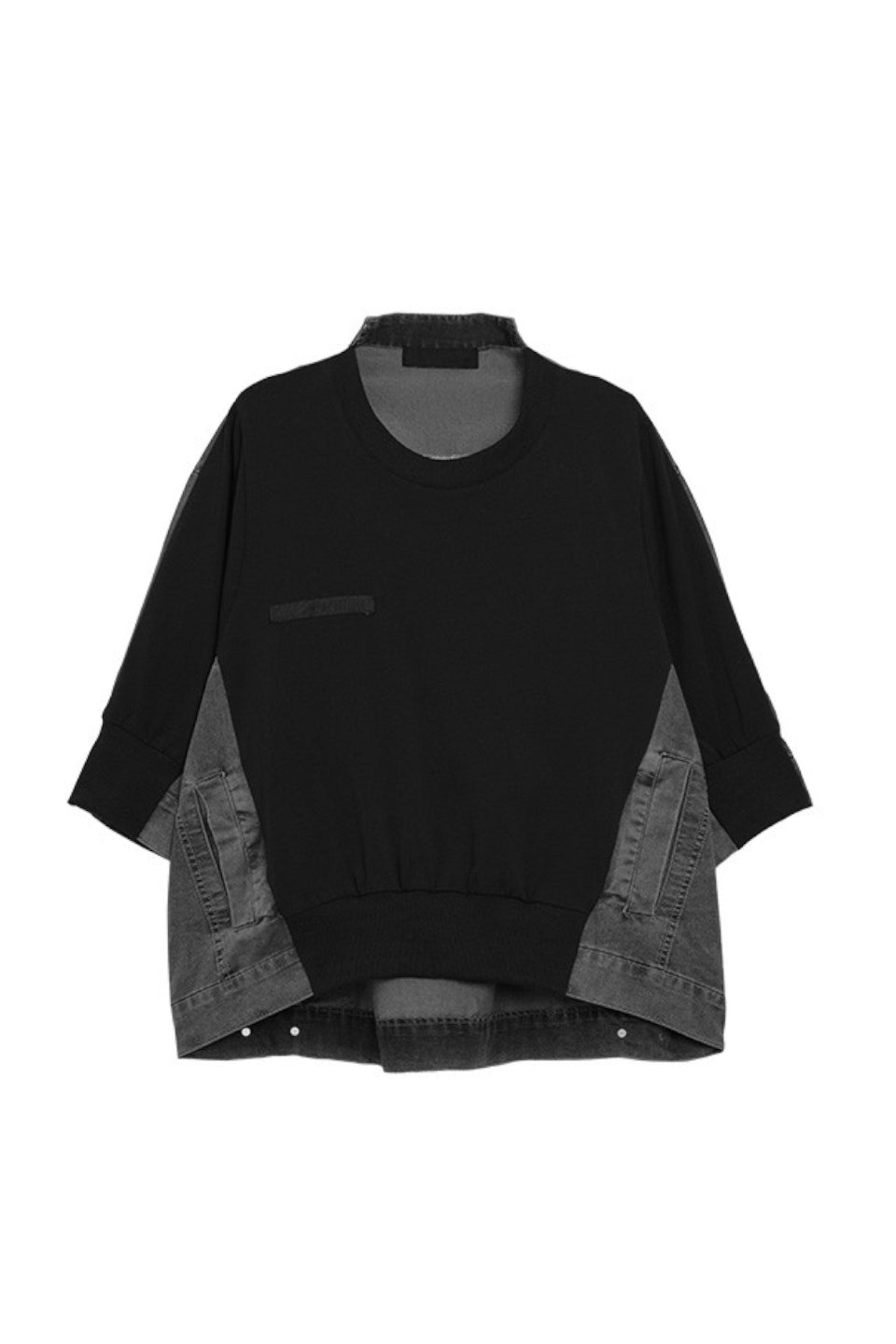 MICALLE MICALLE-Denim Docking Tops-NOWALL