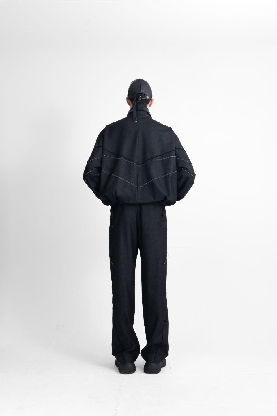 Tamme-Denim Wool Track Jacket-NOWALL