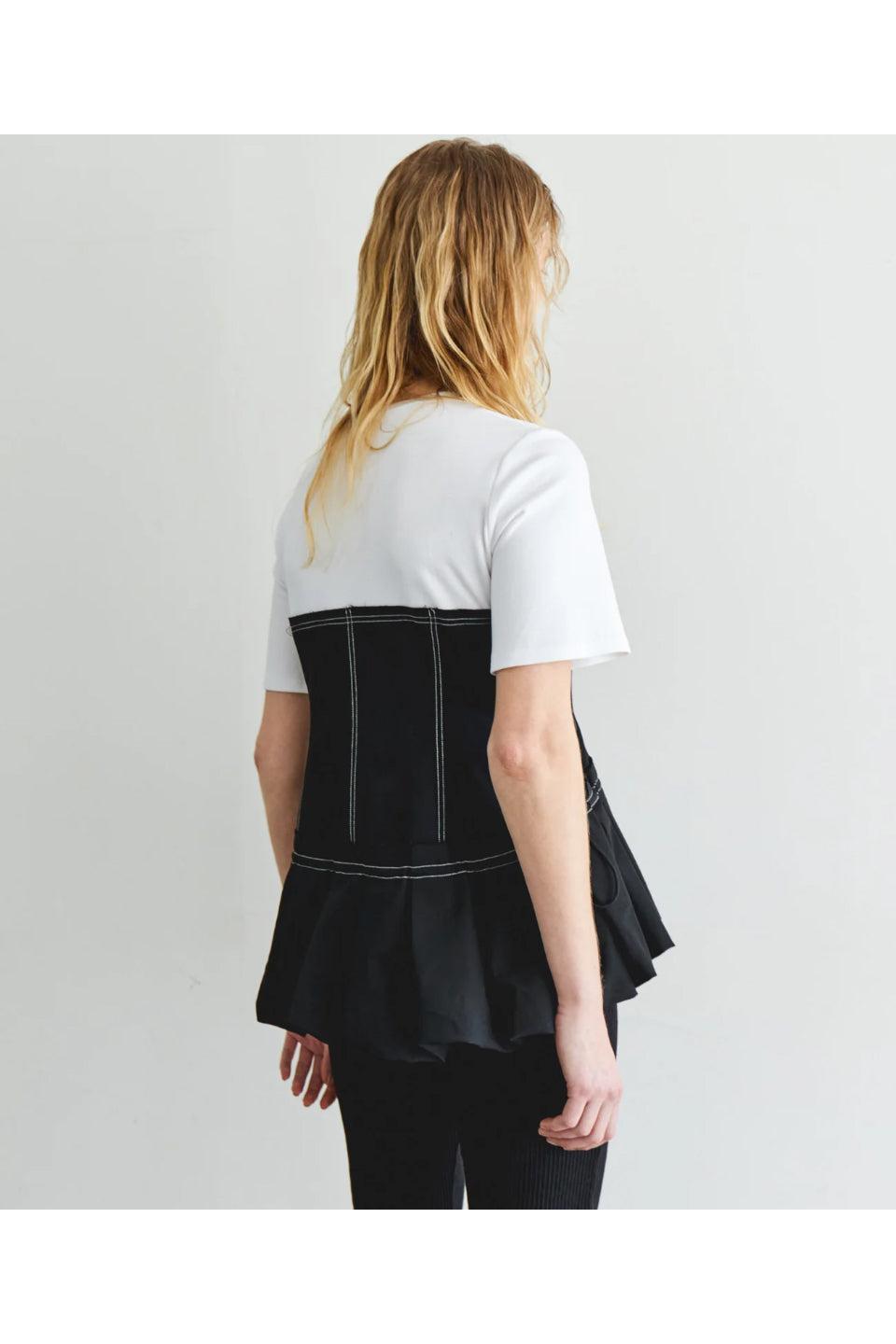 MAISON SPECIAL-Docking Balloon Hem T-shirt-NOWALL