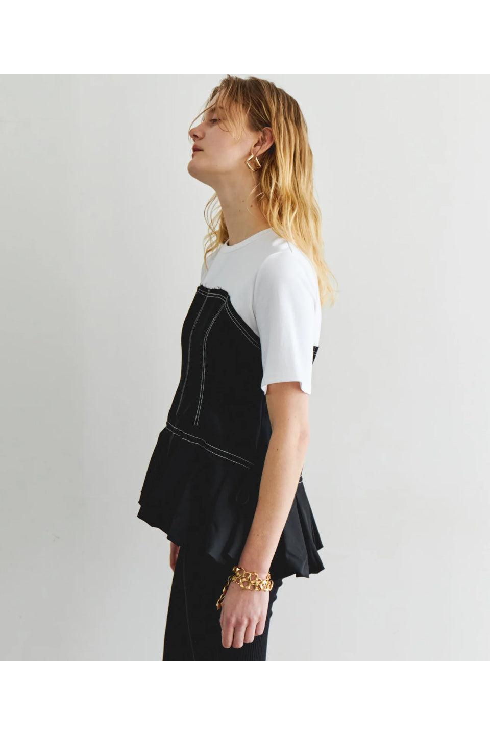 MAISON SPECIAL-Docking Balloon Hem T-shirt-NOWALL