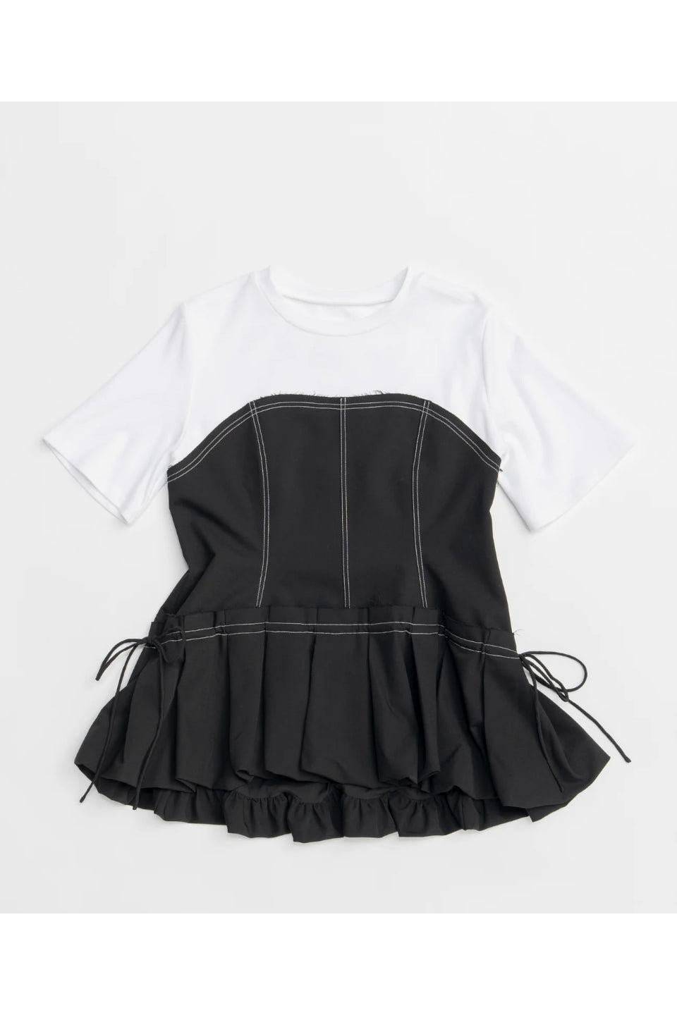 MAISON SPECIAL-Docking Balloon Hem T-shirt-NOWALL