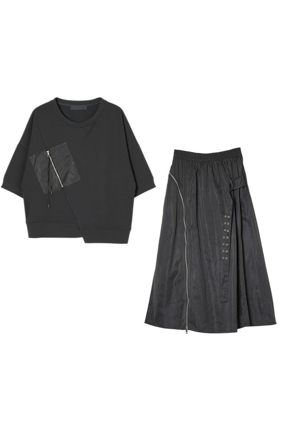 MICALLE MICALLE-Docking Sweat Set Up-NOWALL