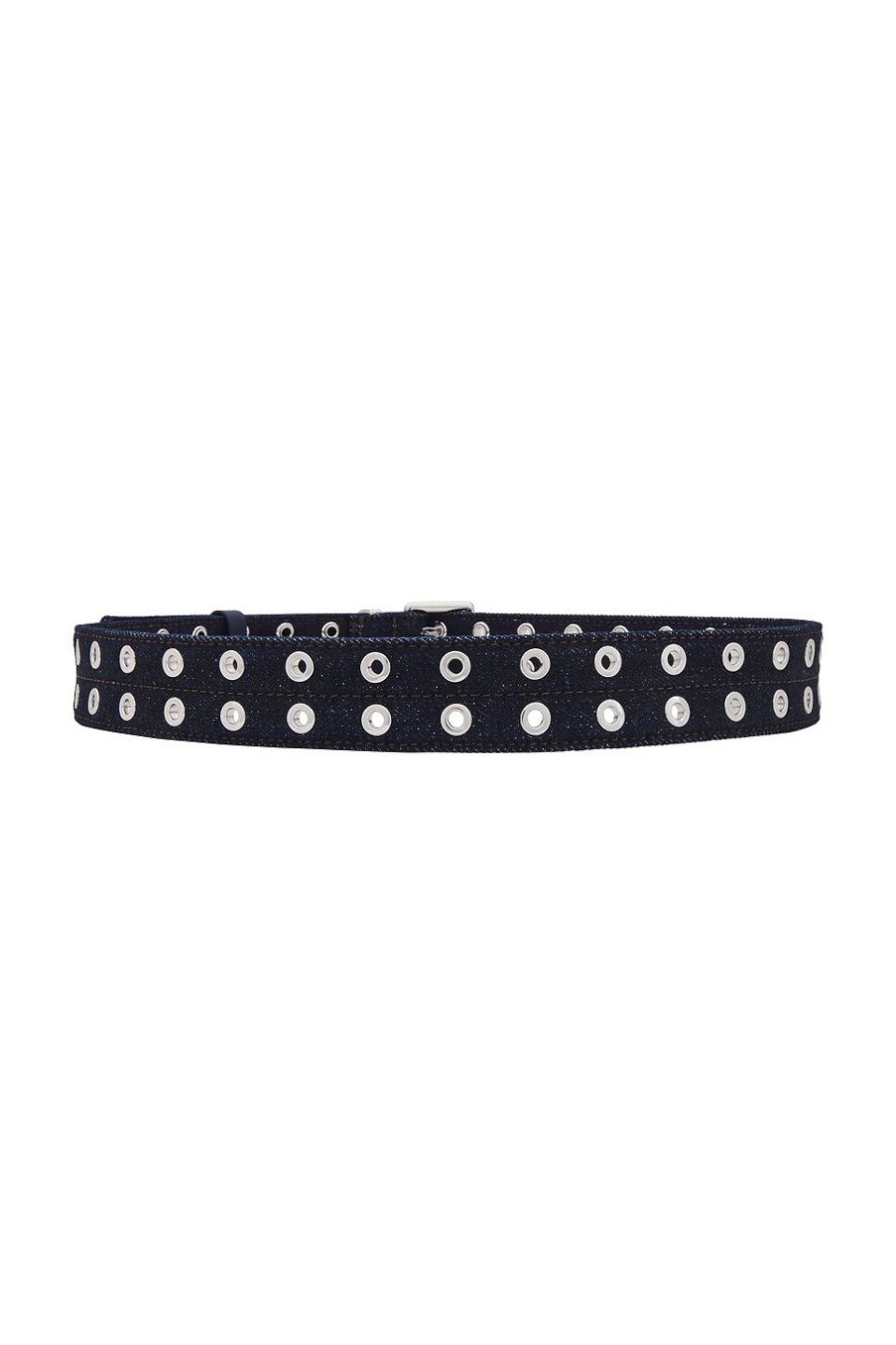 GANNI-Double Eyelet Belt Denim-NOWALL