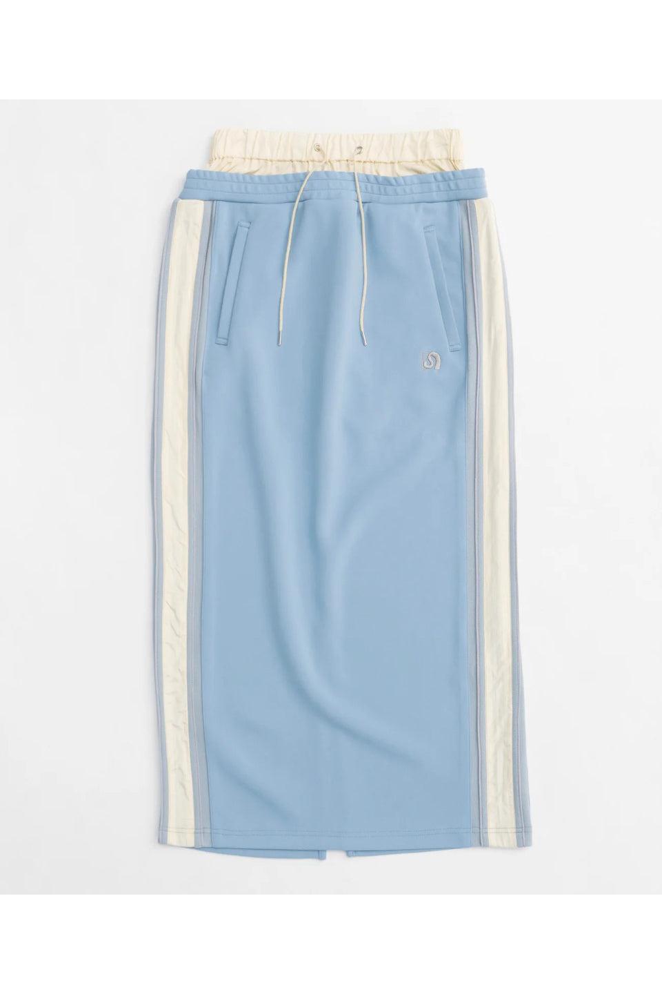 MAISON SPECIAL-Double Waist Side Line Jersey Skirt-NOWALL