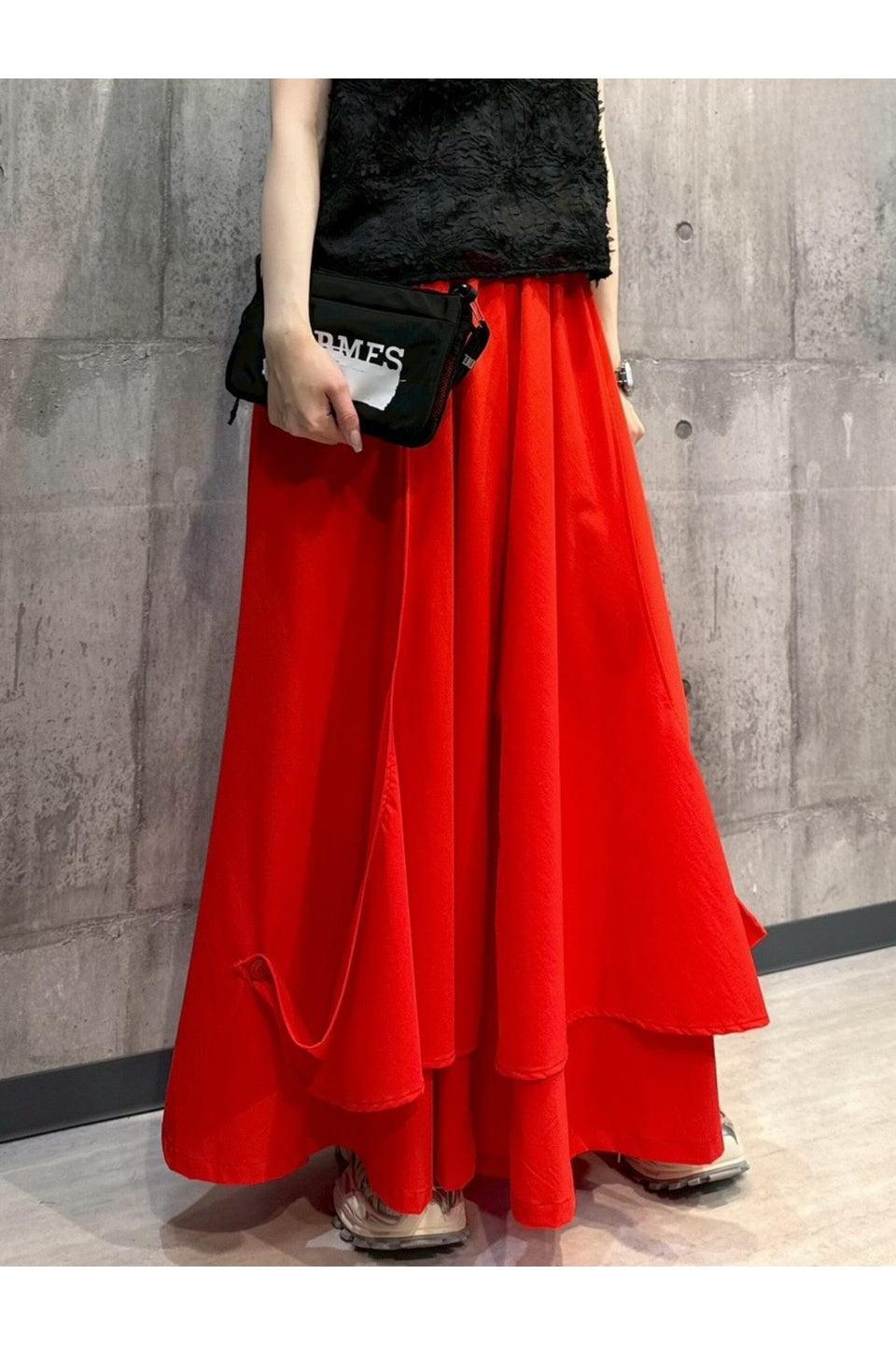 MICALLE MICALLE-Drape Wide Pants-NOWALL