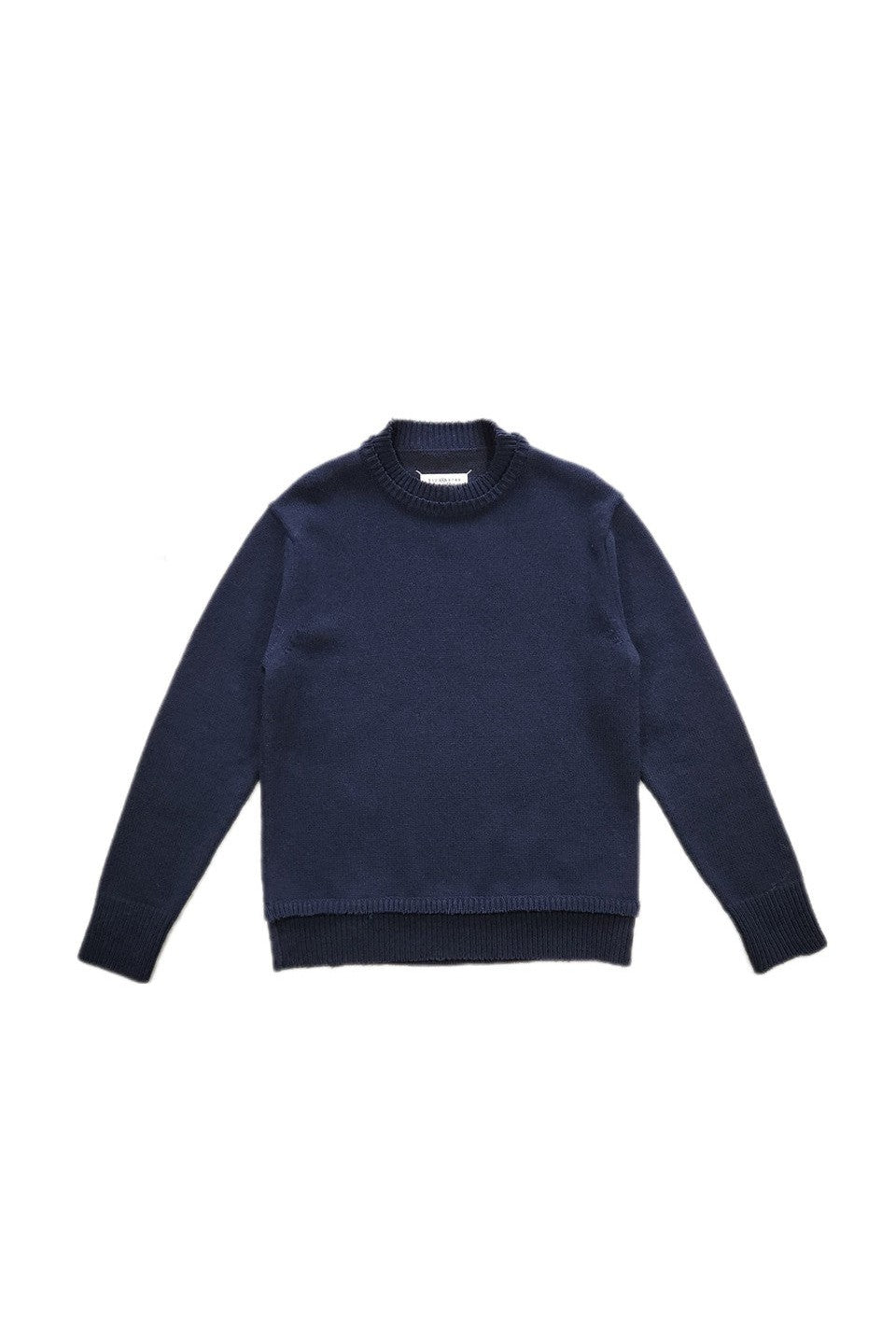 Maison Margiela-ELBOW PATCH CREW NECK KNIT-NOWALL