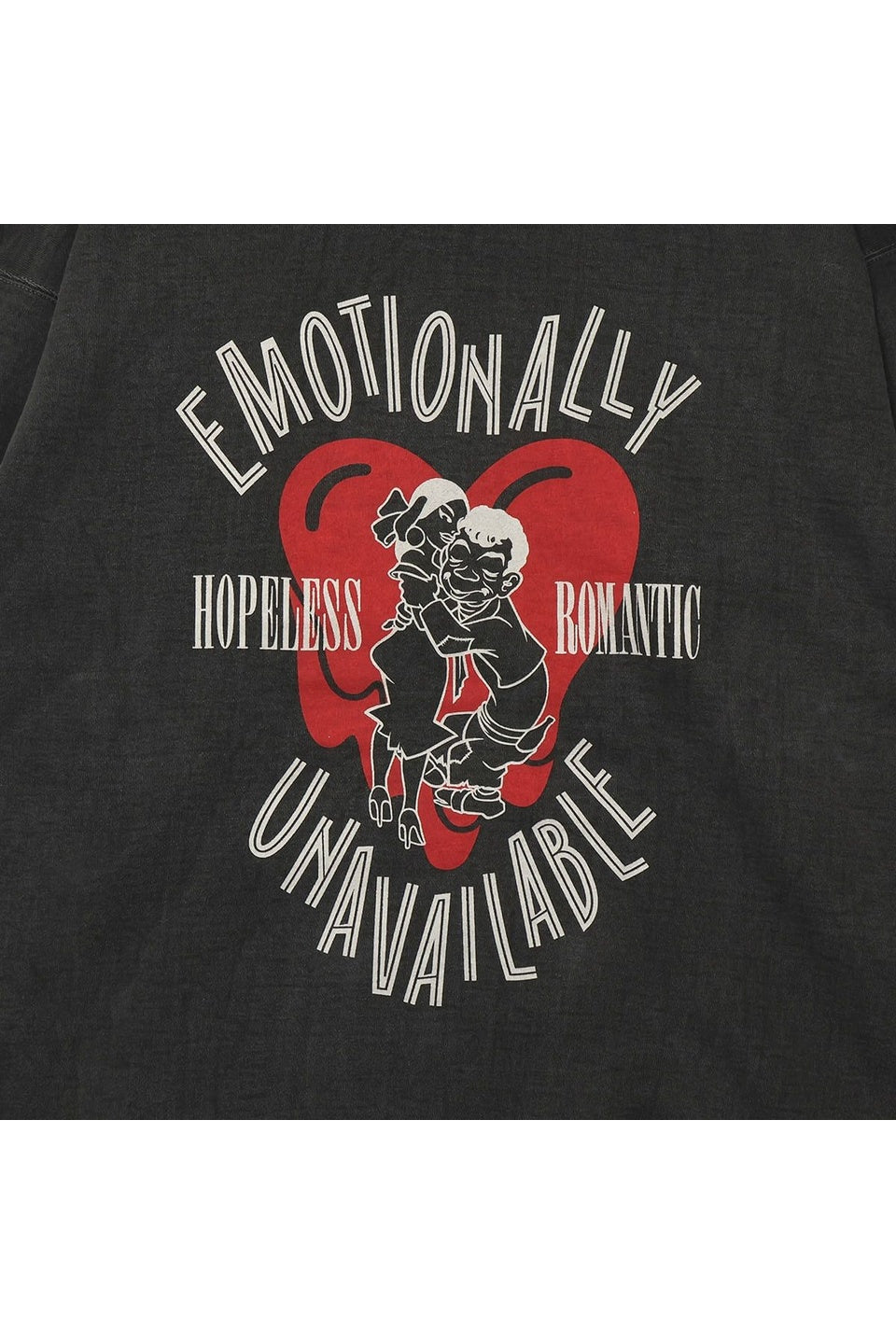 EMOTIONALLY UNAVAILABLE-EU CARTOON HOODIE-NOWALL