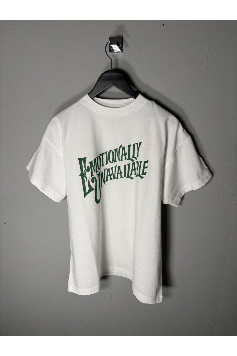 EMOTIONALLY UNAVAILABLE-EU Logo Number SS Tee-NOWALL