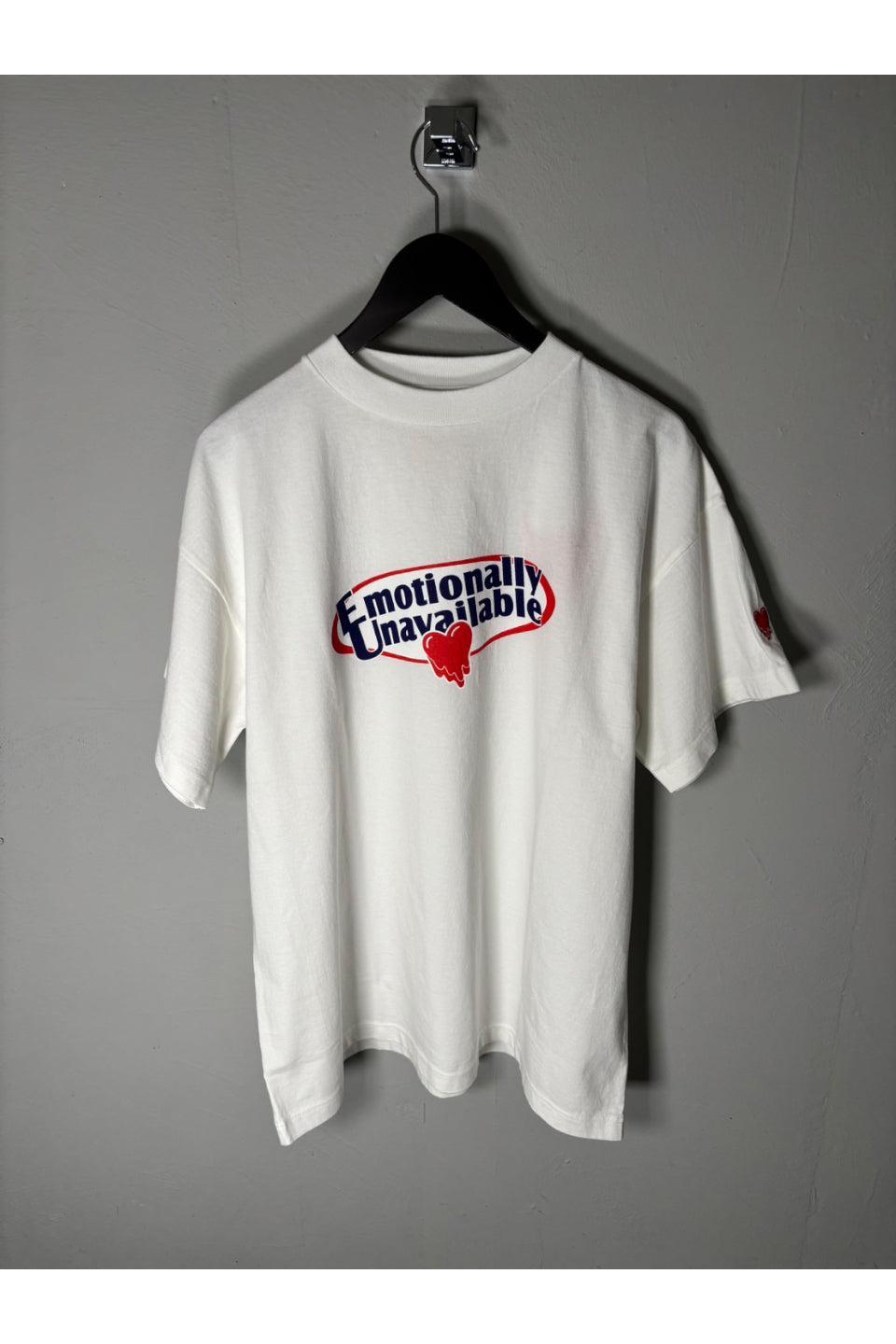 EMOTIONALLY UNAVAILABLE-EU Logo SS Tee-NOWALL